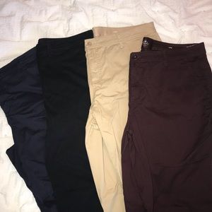 St Johns Bay straight leg black chino pants SZ 20W
